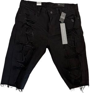 Men’s smoke rise jet black shorts